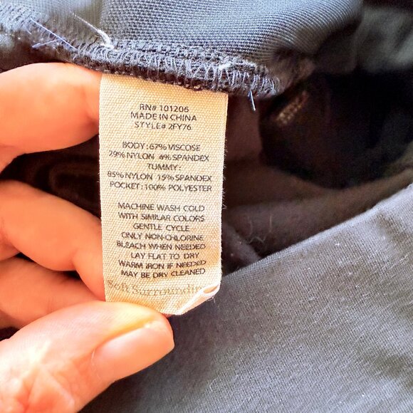 Soft Surroundings Black Pull On Bootcut Stretch Dress Pants Size M - Picture 8 of 8